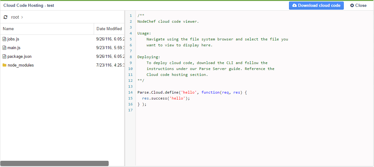 cloud code hosting