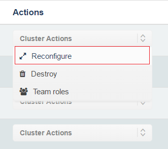 Reconfigure Postgres Cluster