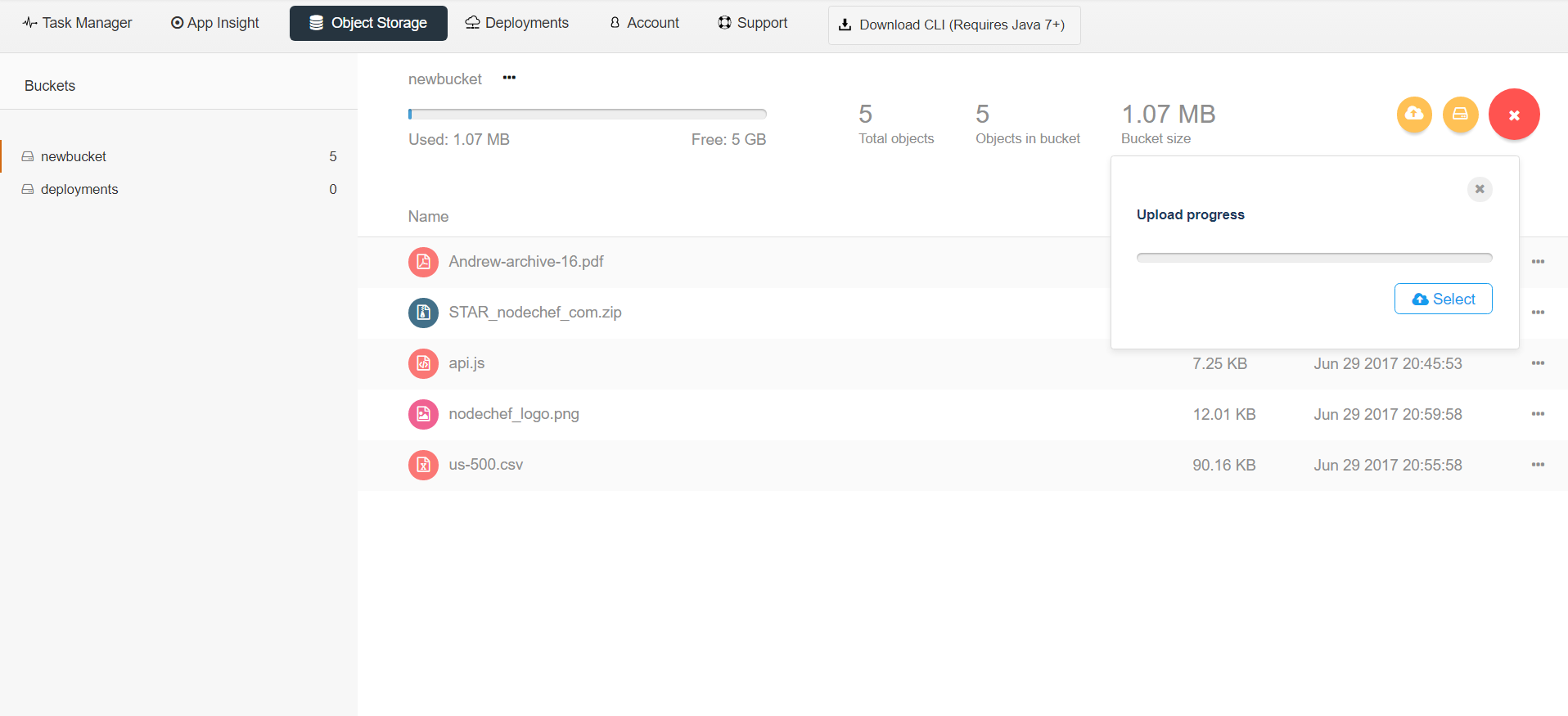 Object browser
