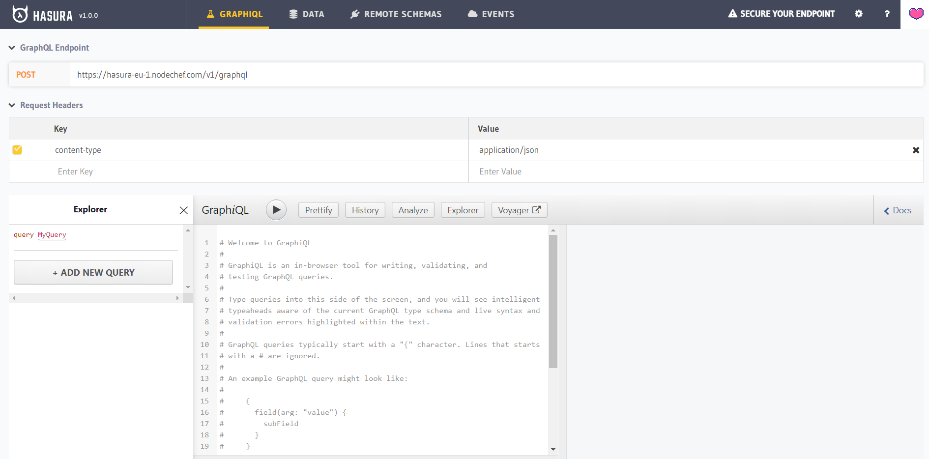 Hasura UI